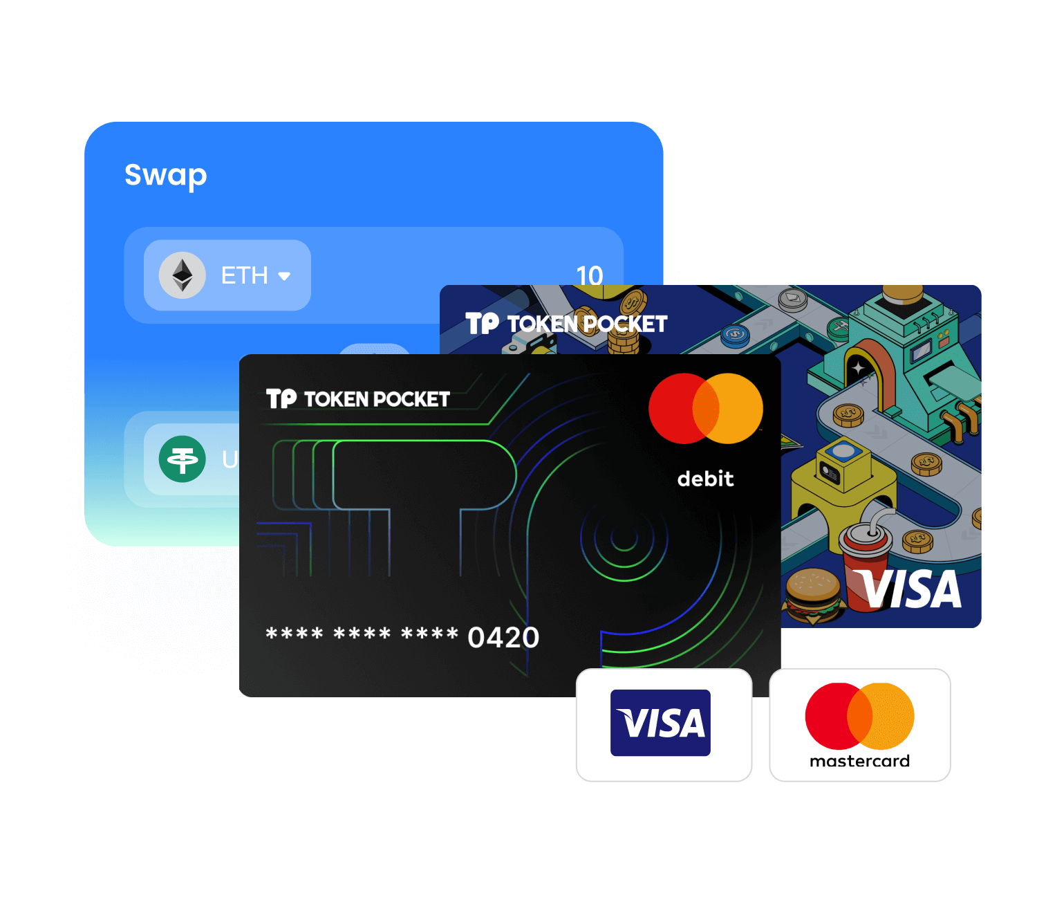 TokenPocket 閃兌操作介面